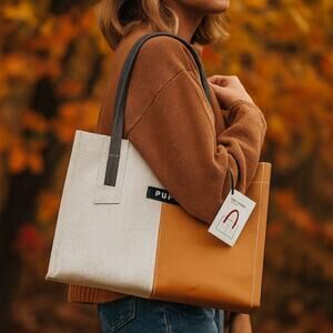 PUP People For Urban Progress Executive Handbag Tote Indiana Recycled Materials